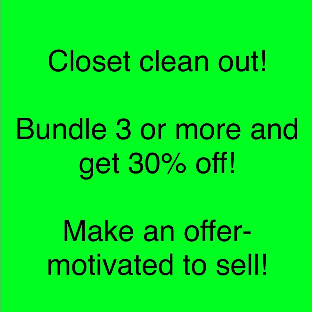 Closet clean out!